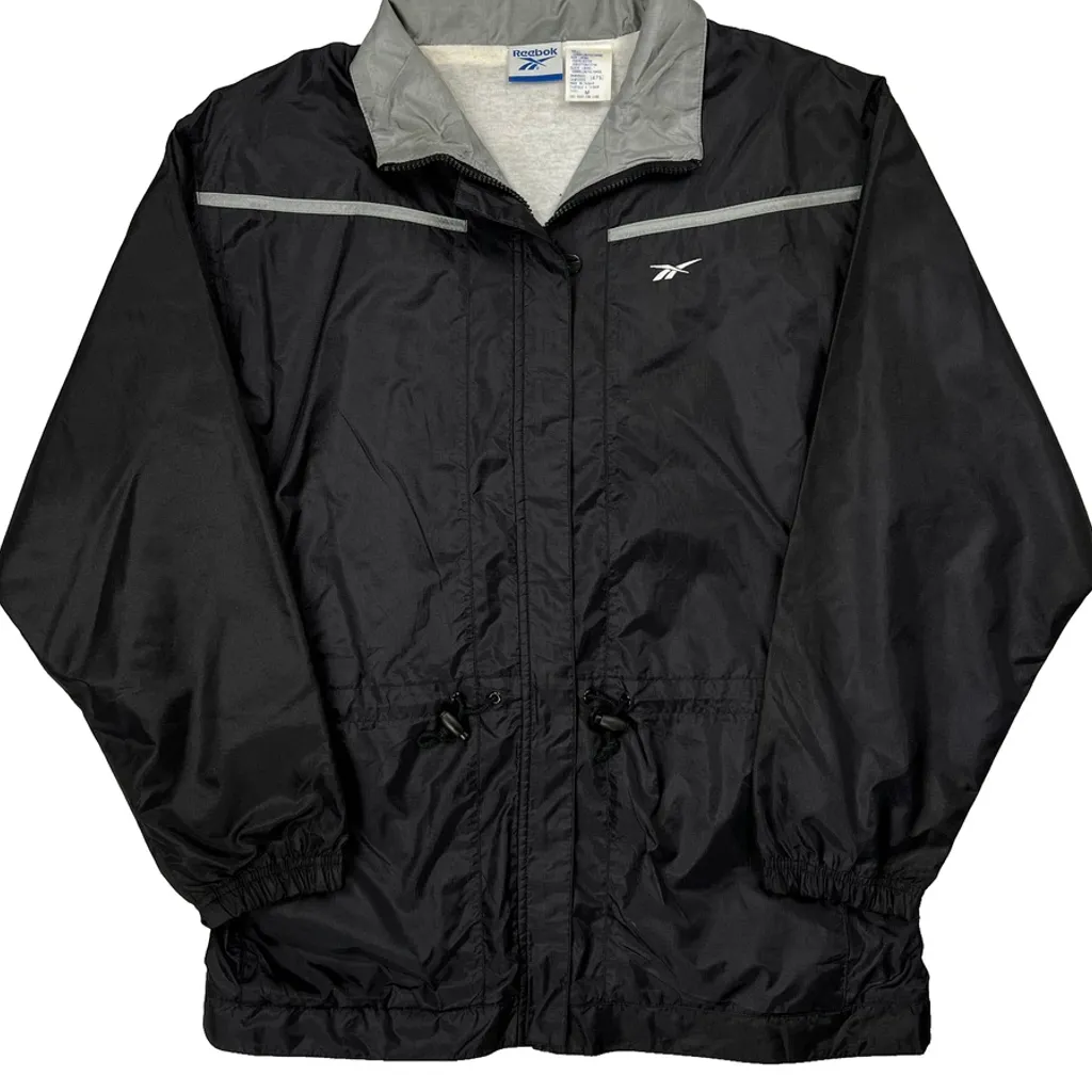 Reebok Windbreaker - Medium Black Nylon - Image 5