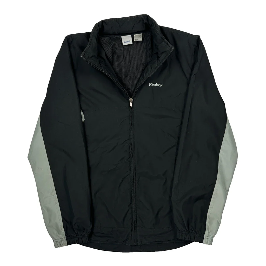 Reebok Windbreaker - Small Black Polyester
