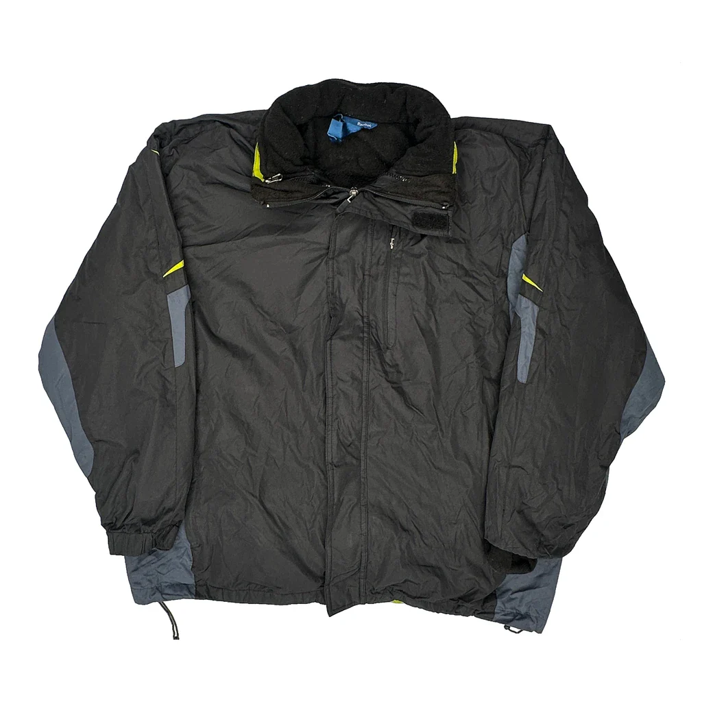 Reebok Windbreaker - XL Black Polyester