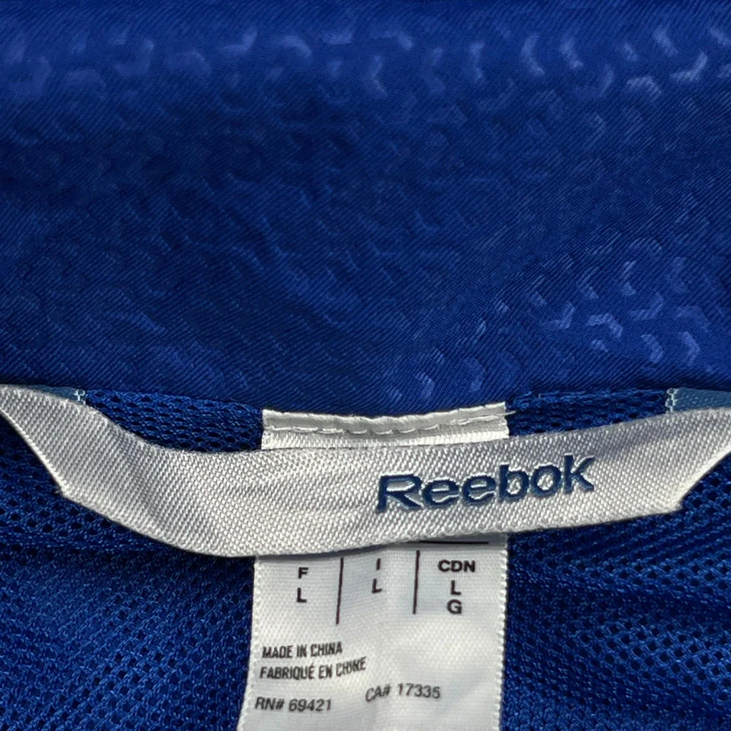 Reebok Windbreaker - Large Blue Polyester - Image 3