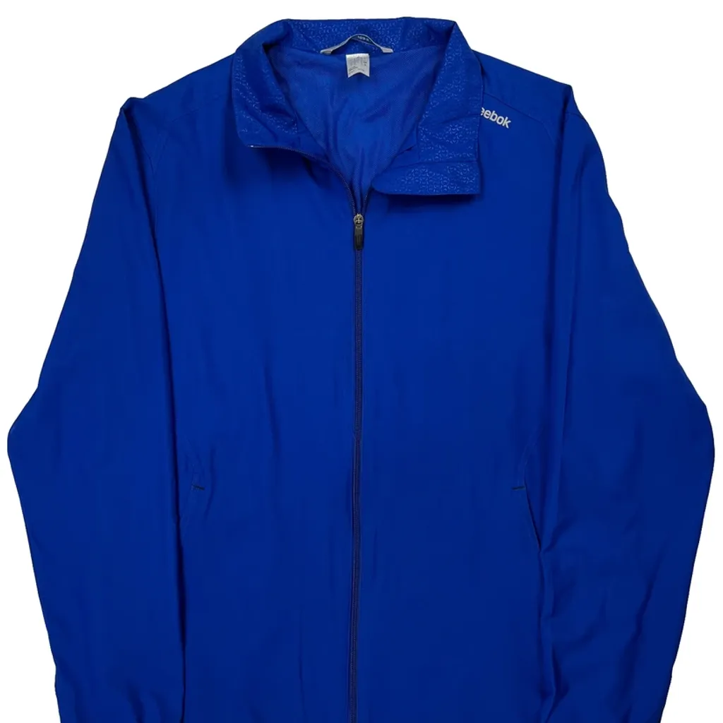 Reebok Windbreaker - Large Blue Polyester - Image 5