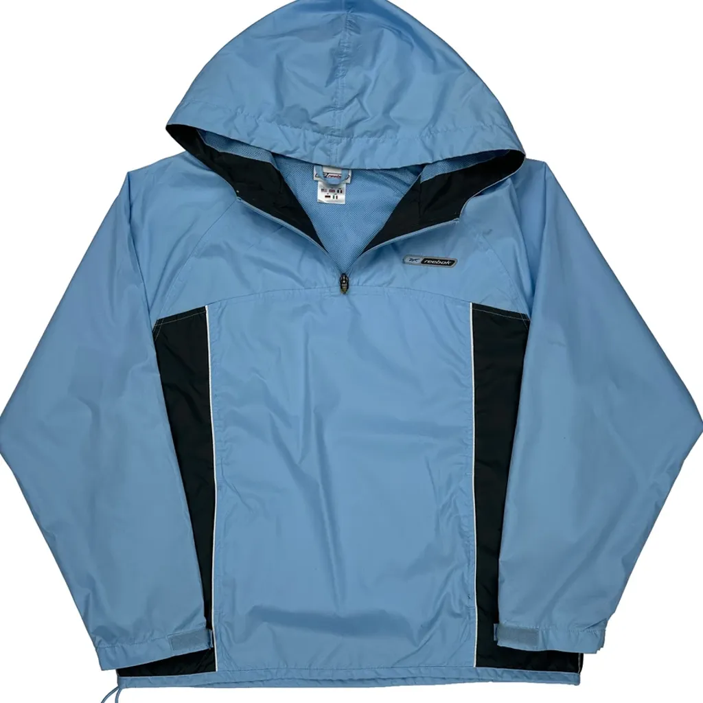 Reebok Windbreaker - Large Blue Polyester - Image 4