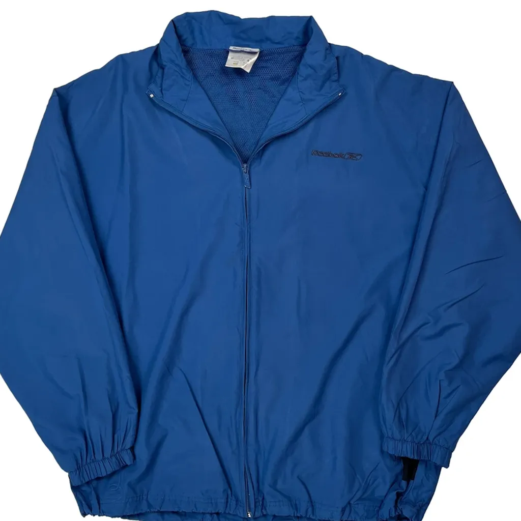 Reebok Windbreaker - Large Blue Polyester - Image 4