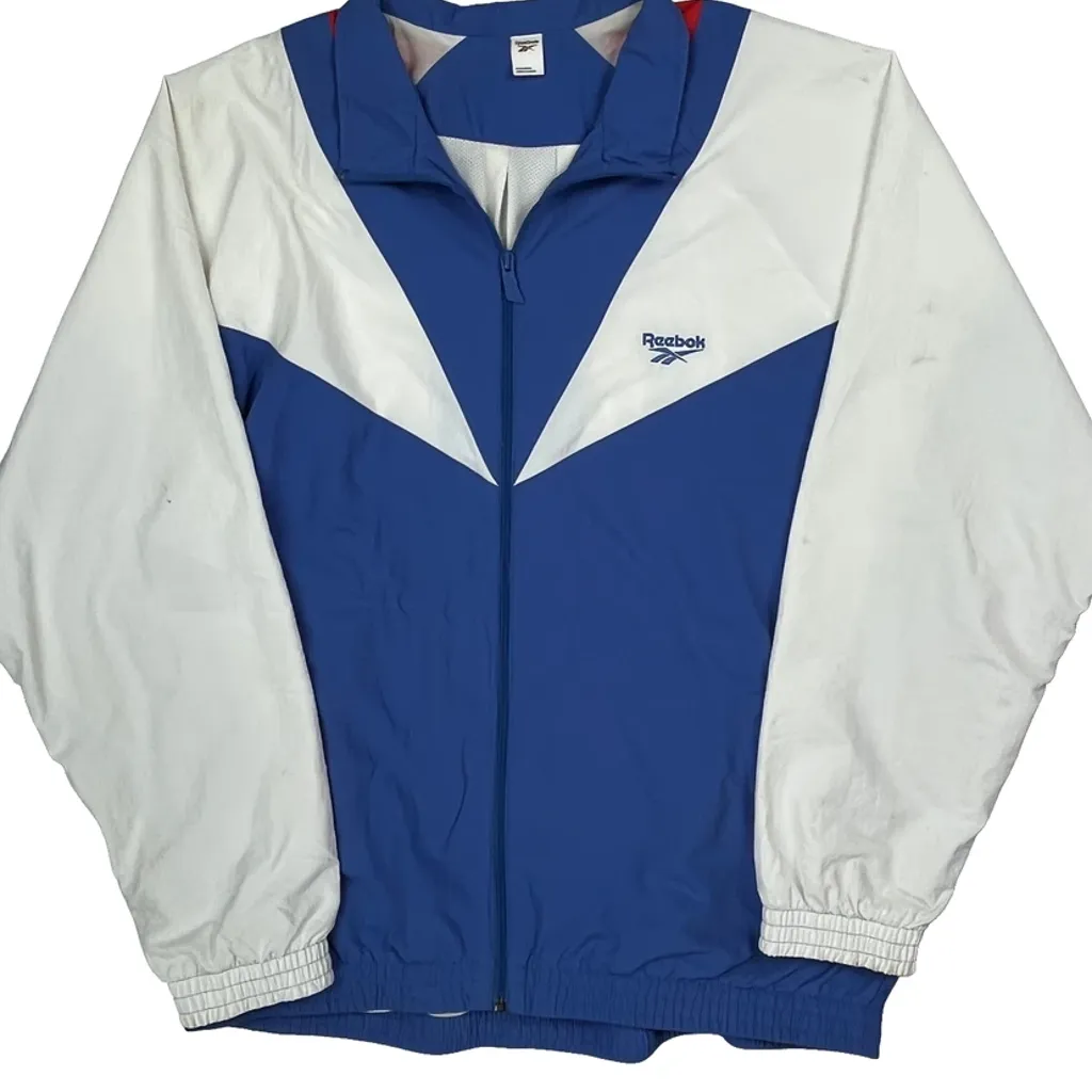 Reebok Windbreaker - XL Blue Polyester - Image 6
