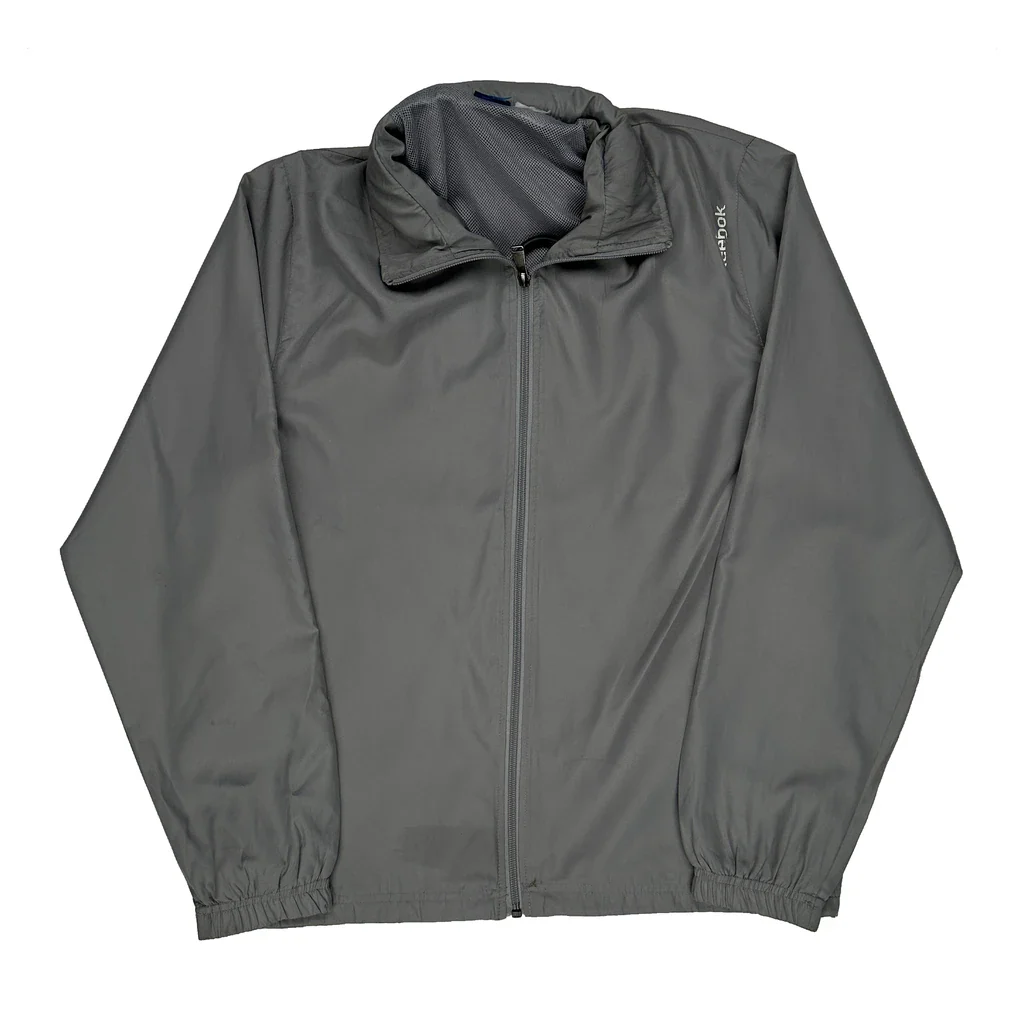 Reebok Windbreaker - Medium Grey Polyester