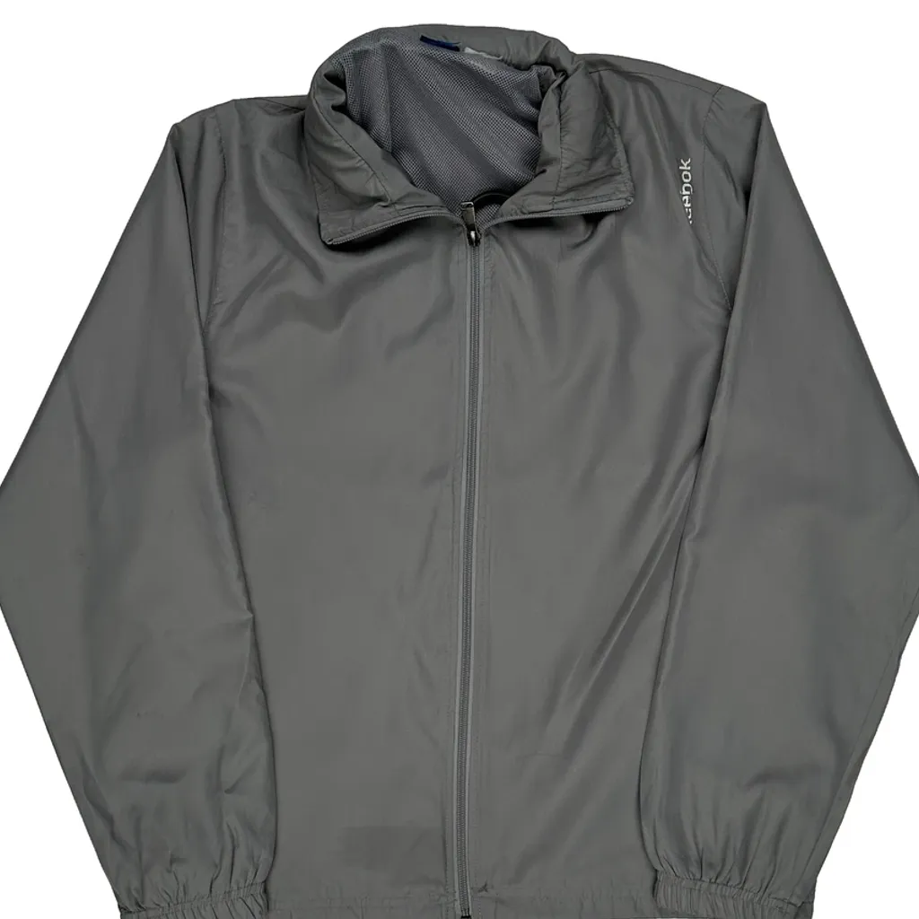 Reebok Windbreaker - Medium Grey Polyester - Image 4