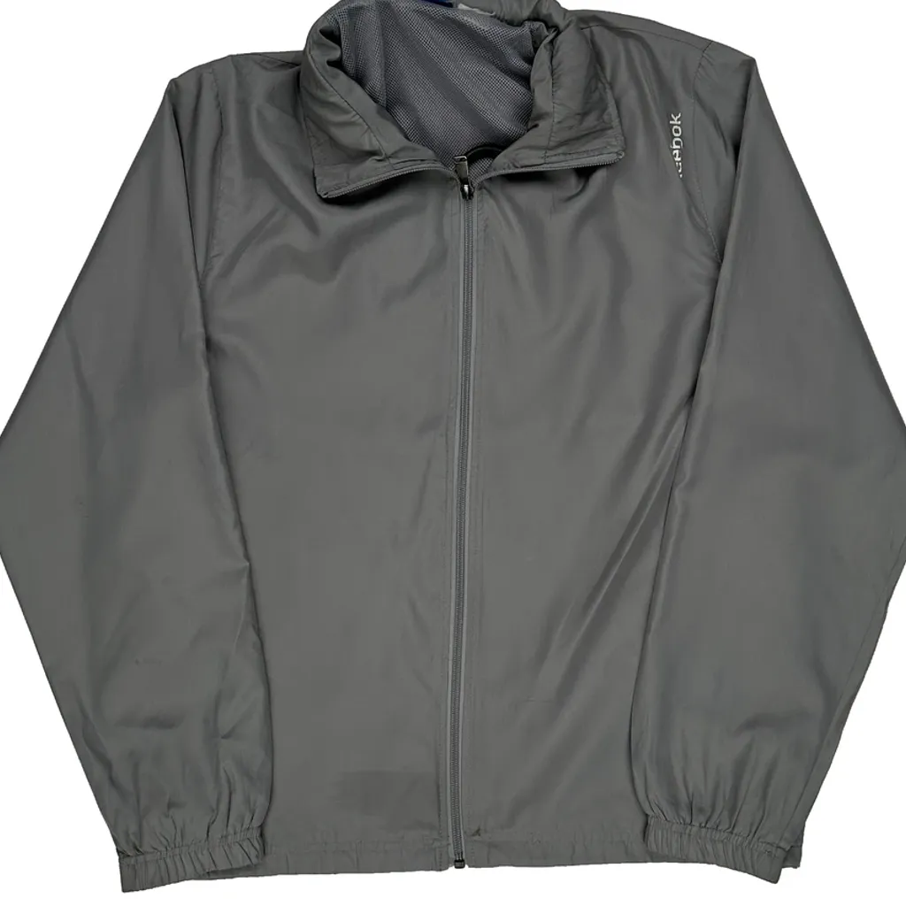 Reebok Windbreaker - Medium Grey Polyester - Image 5