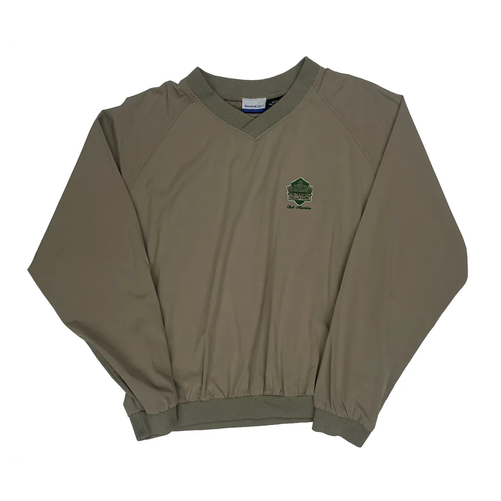 Reebok Windbreaker - Large Khaki Polyester