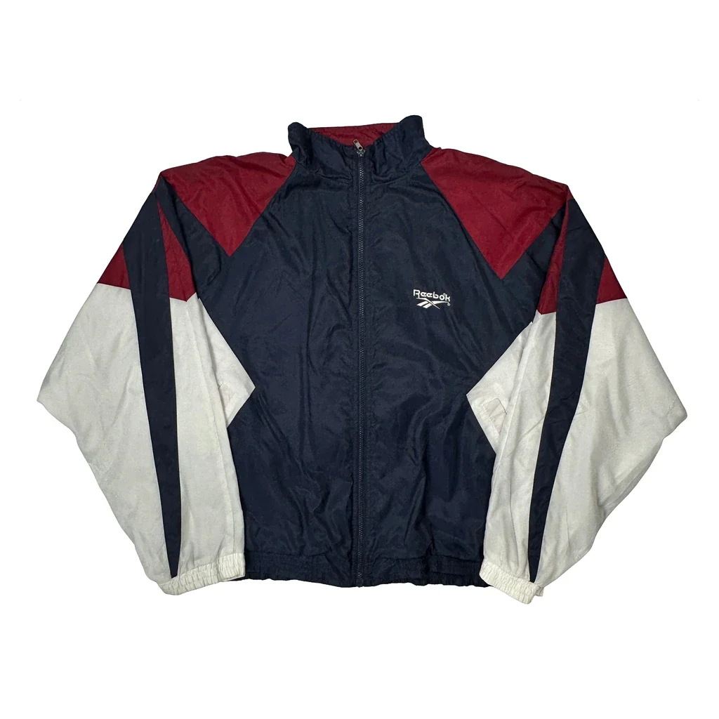 Reebok Windbreaker - XL Navy Polyester
