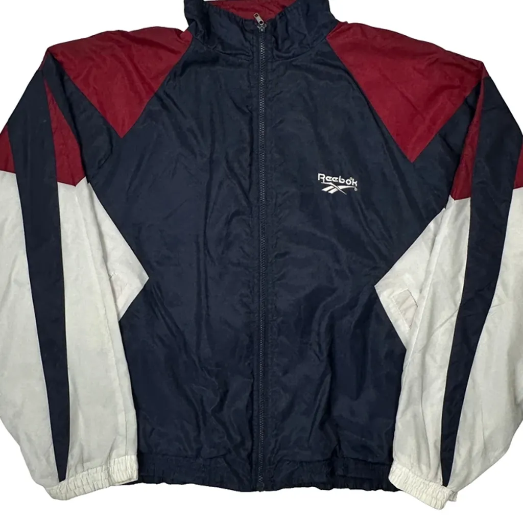 Reebok Windbreaker - XL Navy Polyester - Image 4
