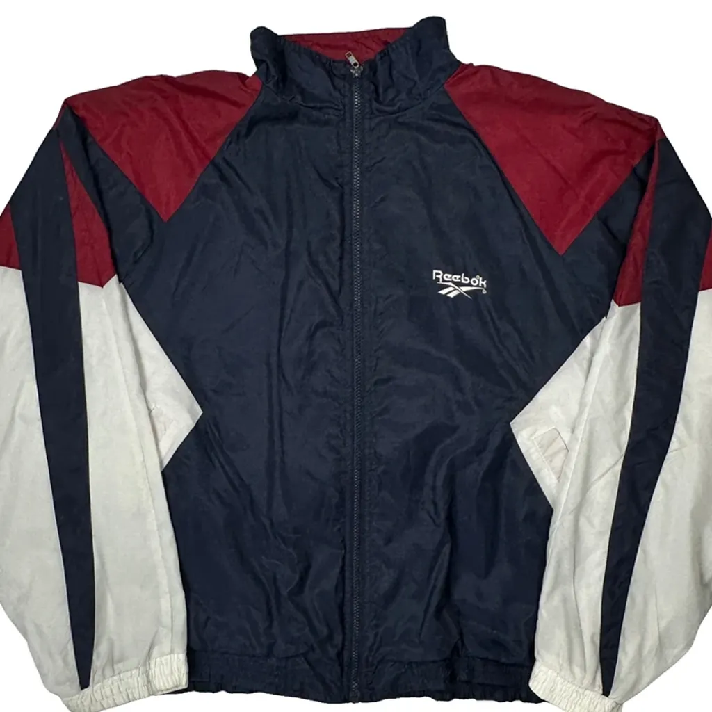 Reebok Windbreaker - XL Navy Polyester - Image 5