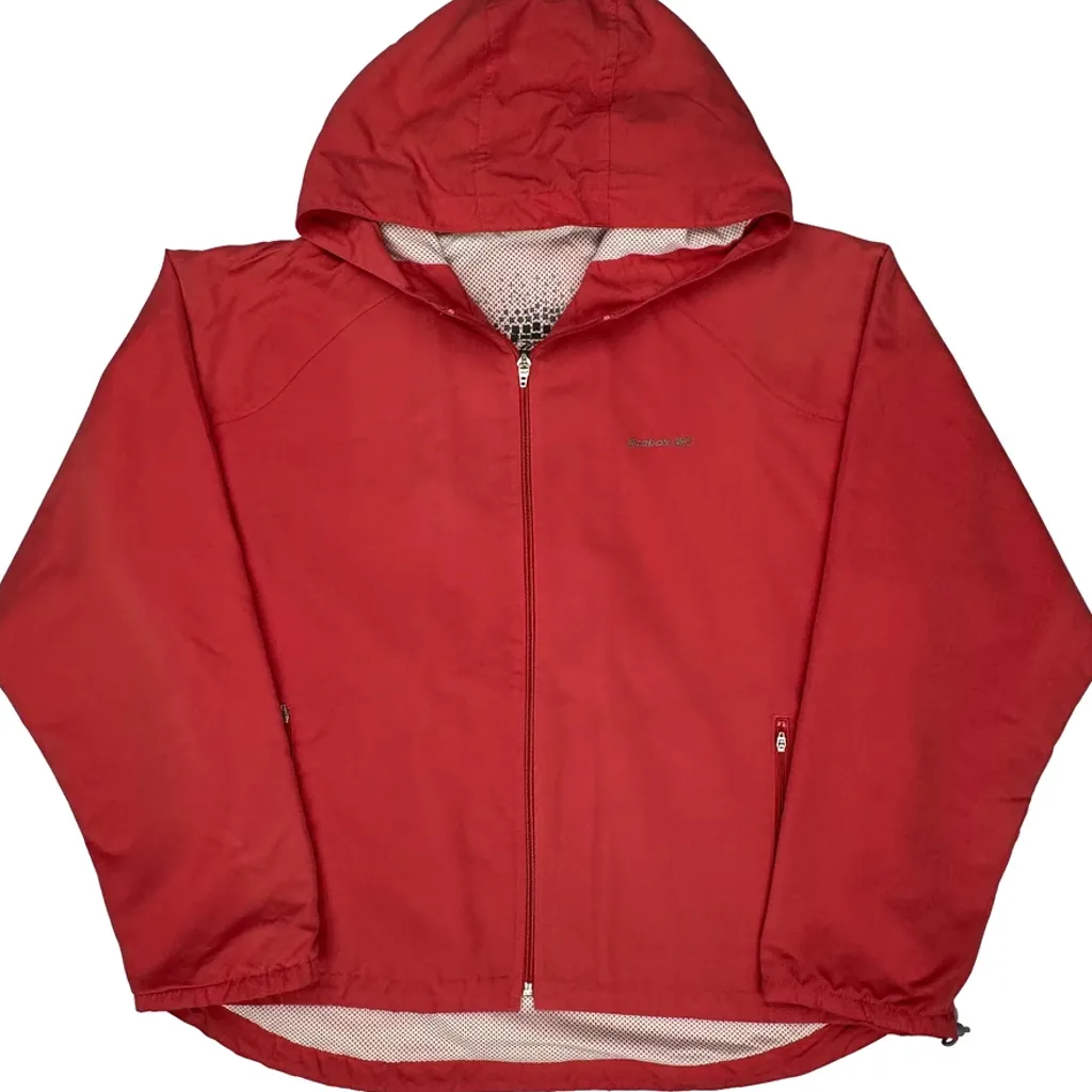 Reebok Windbreaker - XL Red Polyester - Image 4