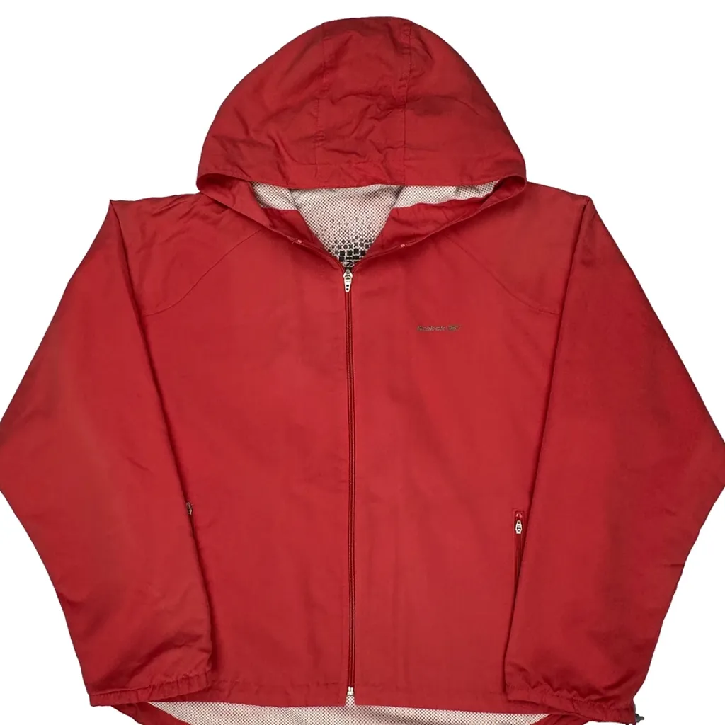 Reebok Windbreaker - XL Red Polyester - Image 5