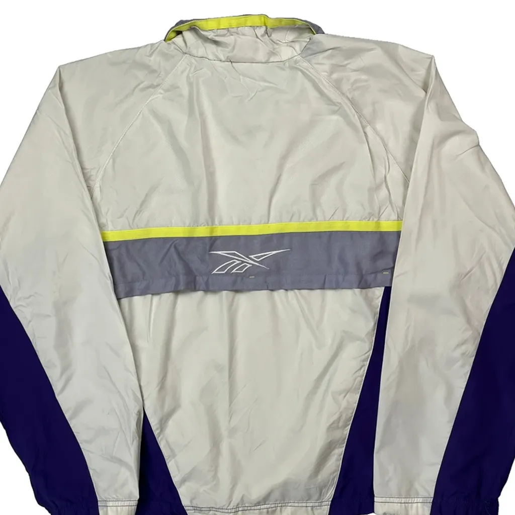 Reebok Windbreaker - Large White Polyester - Image 6