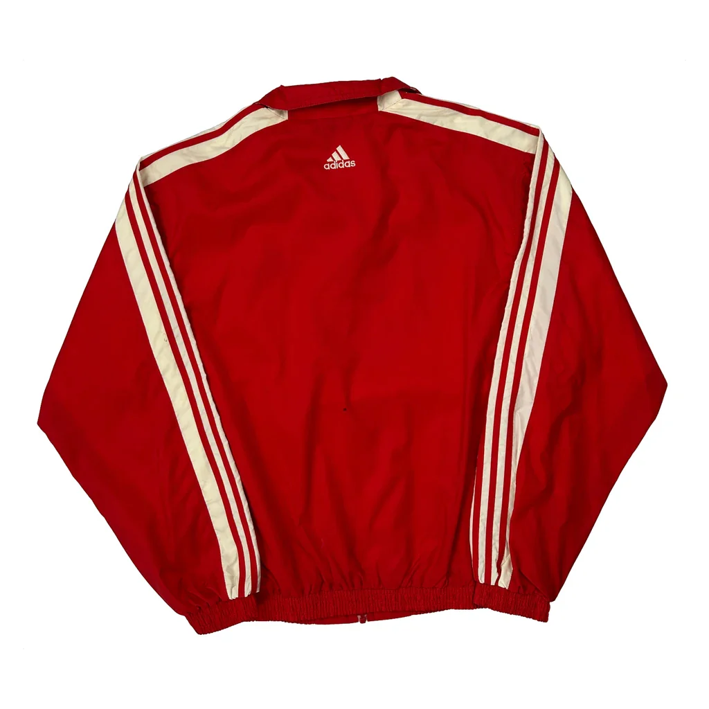 Region Ii Champions Adidas Striped Track Jacket - Large Red Polyester - Image 2
