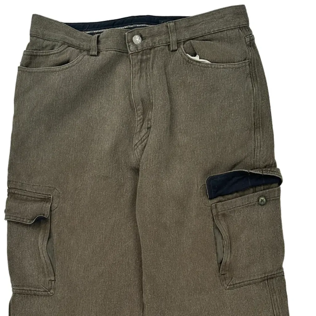 Rei Cargo Trousers - 32W 30L Brown Cotton - Image 10