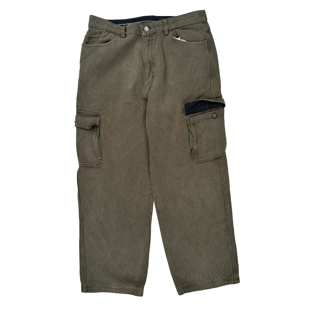 Rei Cargo Trousers - 32W 30L Brown Cotton - Image 2