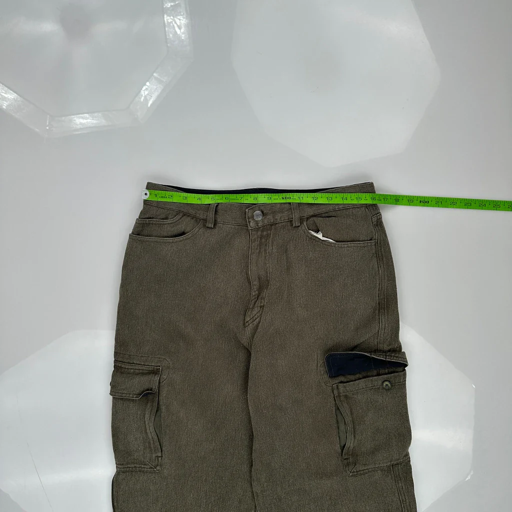 Rei Cargo Trousers - 32W 30L Brown Cotton - Image 3