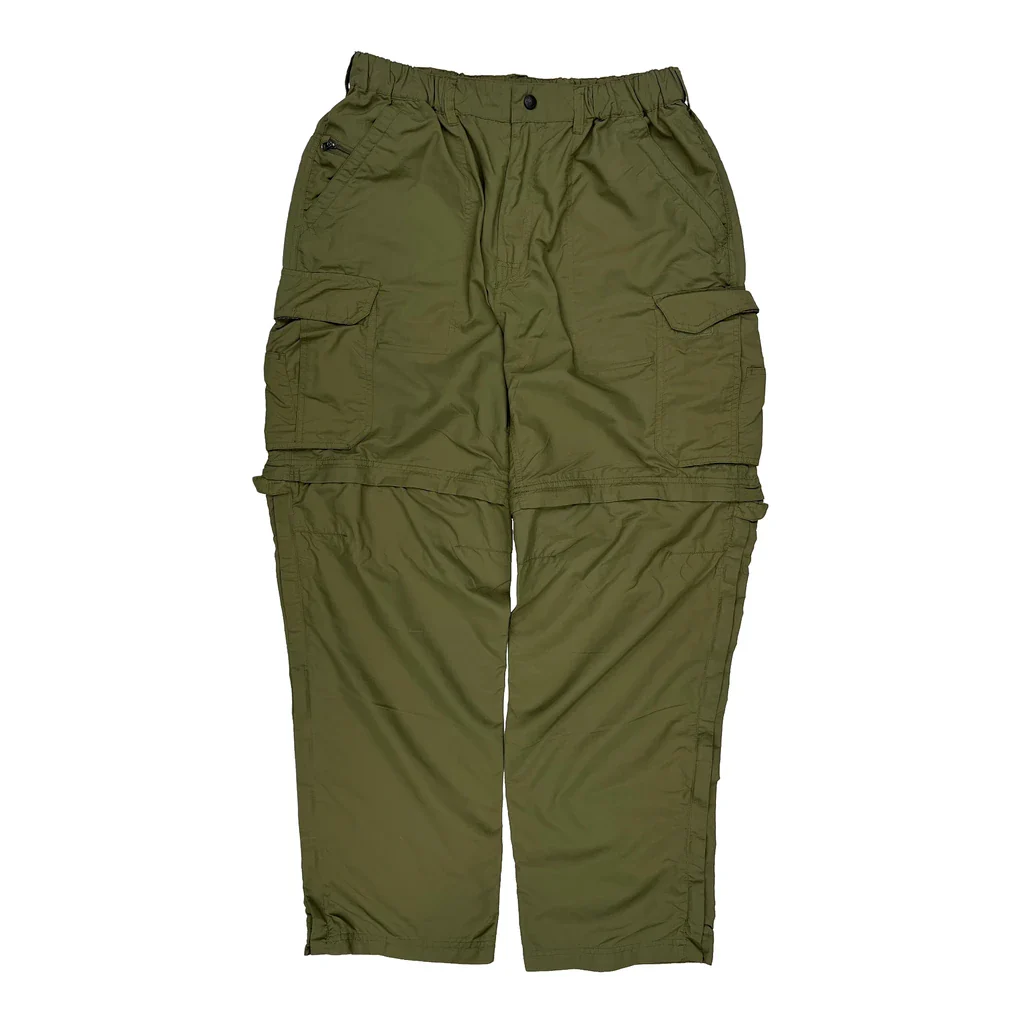Rei Cargo Trousers - Large Green Nylon - Image 2