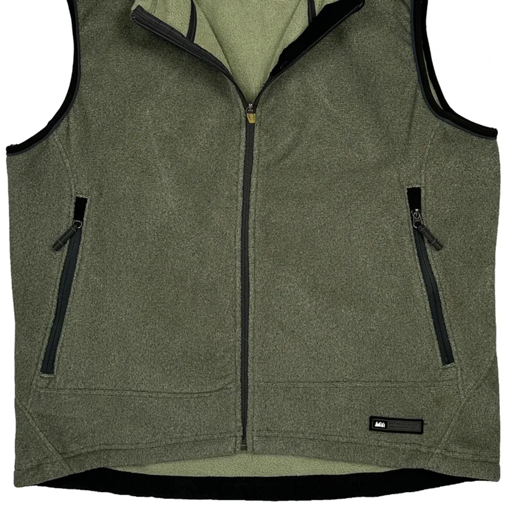 Rei Fleece Gilet - 2XL Green Polyester - Image 5