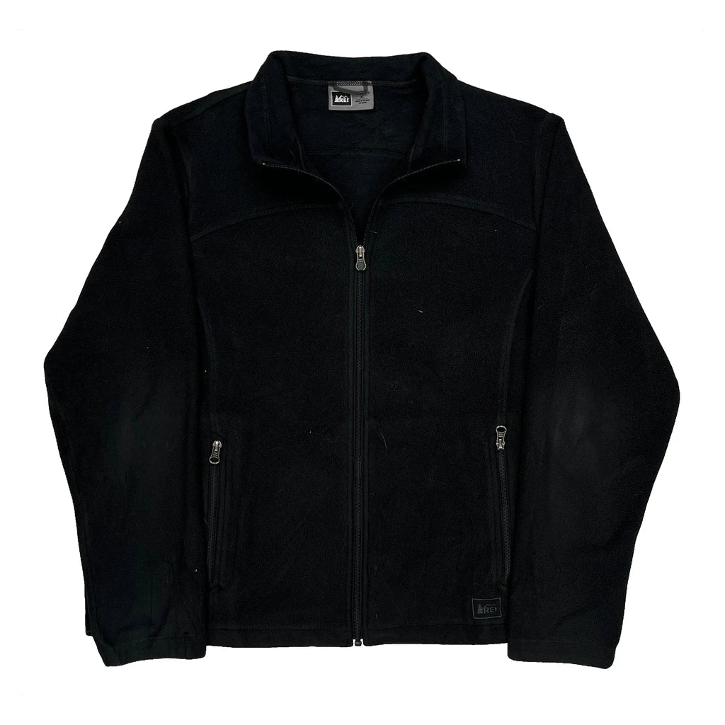 Rei Fleece Jacket - XL Black Polyester