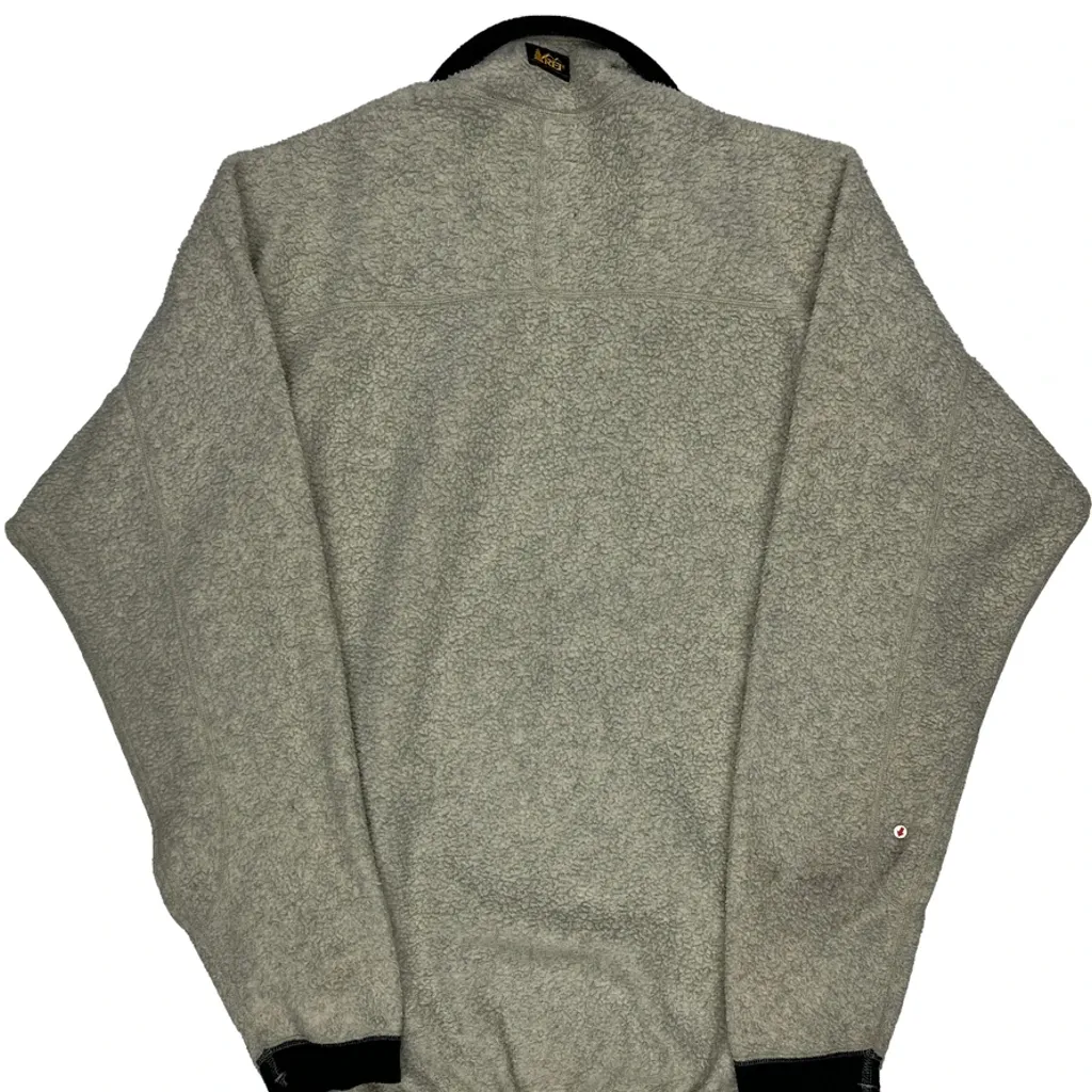 Rei Fleece Jacket - Small Grey Polyester - Image 7