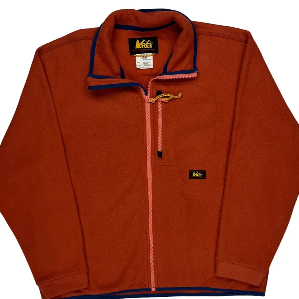 Rei Fleece - Large Orange Polyester - Image 5