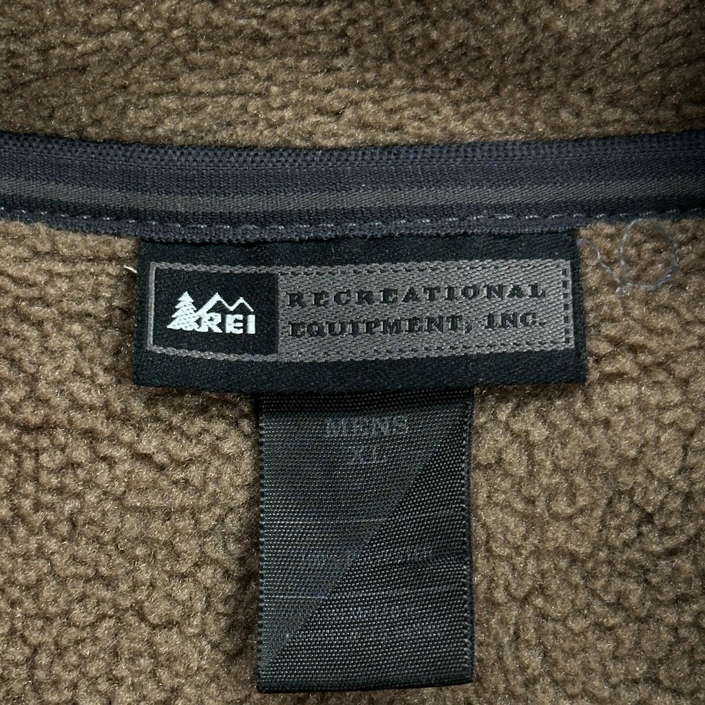 Rei Fleece Vest - XL Brown Polyester - Image 3