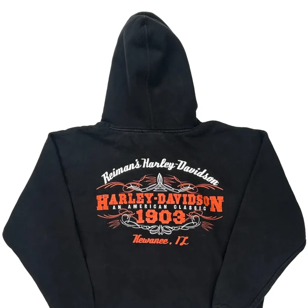 Reiman'S Harley-Davidson Harley Davidson Graphic Hoodie - XL Black Cotton Blend - Image 7