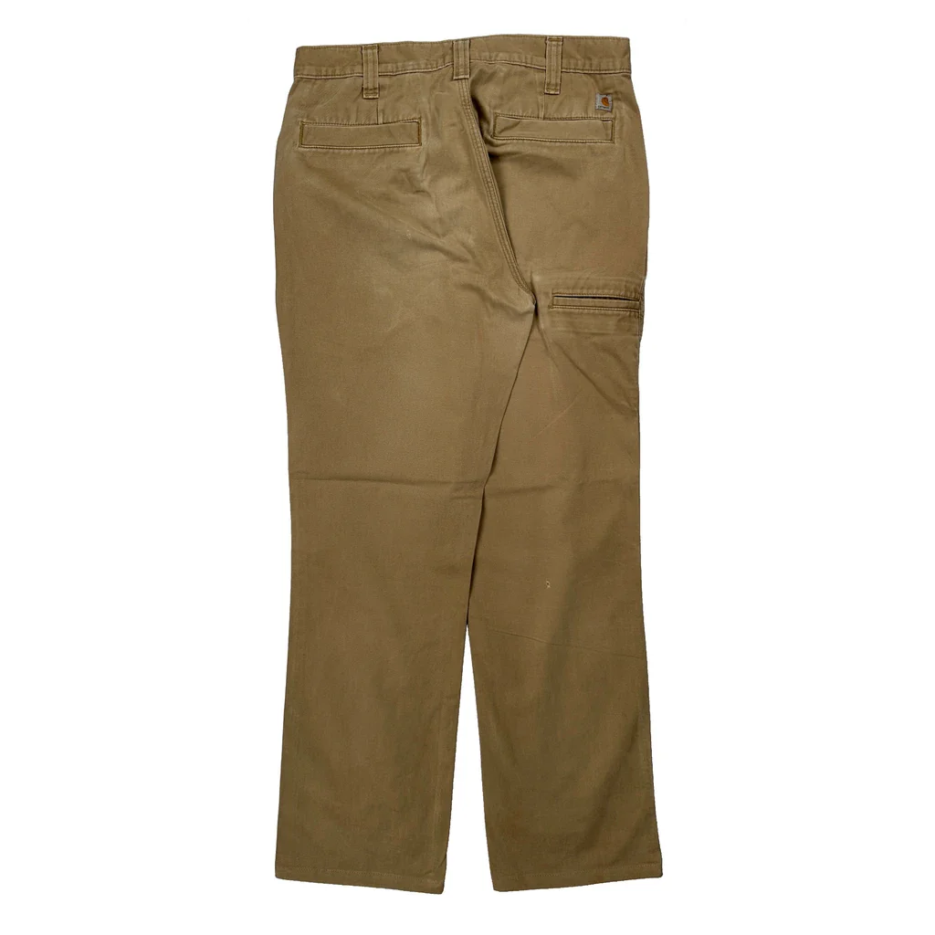 Relaxed Fit Carhartt Carpenter Trousers - 31W 31L Khaki Cotton