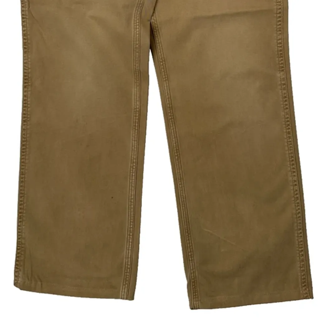 Relaxed Fit Carhartt Carpenter Trousers - 31W 31L Khaki Cotton - Image 9