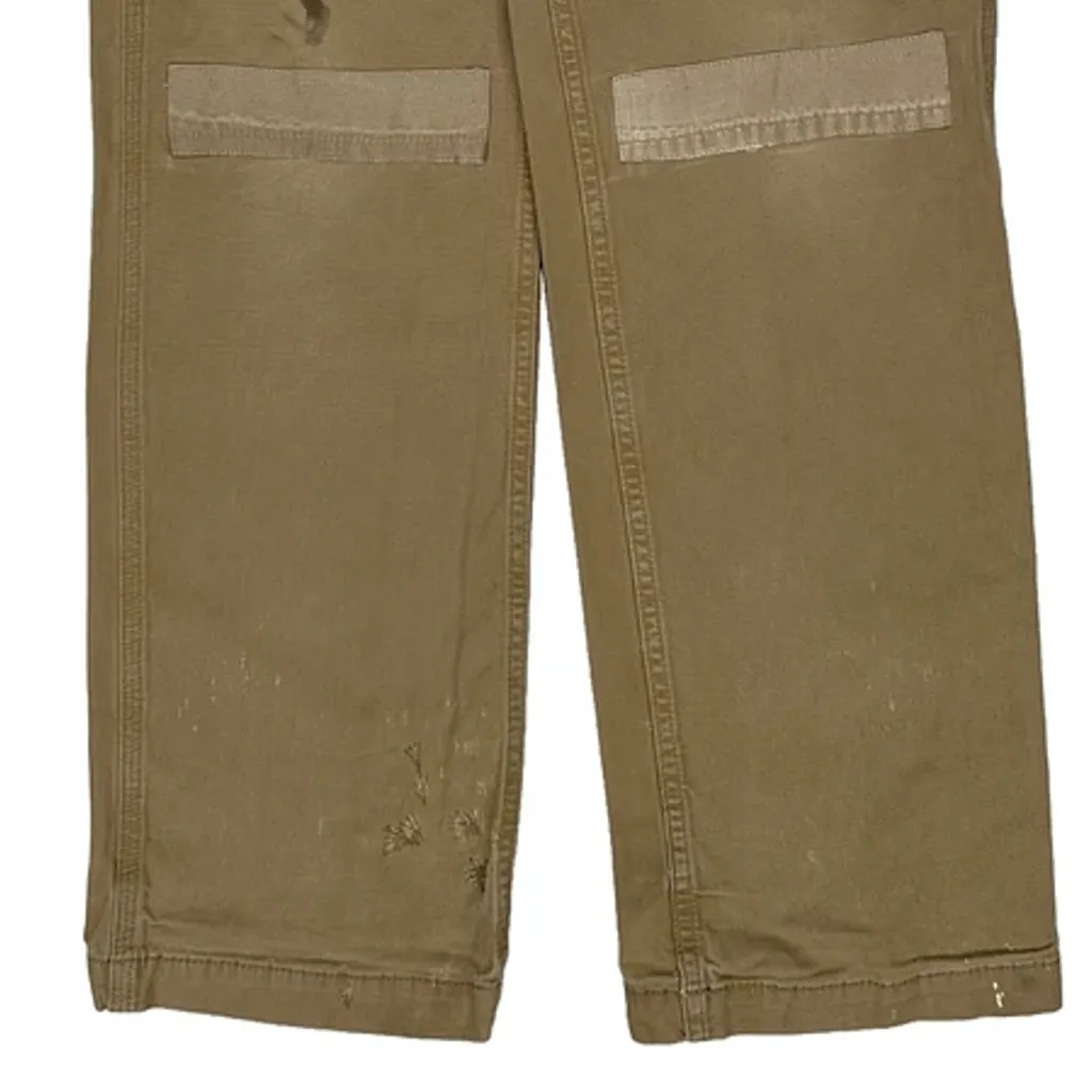 Relaxed Fit Carhartt Carpenter Trousers - 34W 31L Khaki Cotton - Image 11