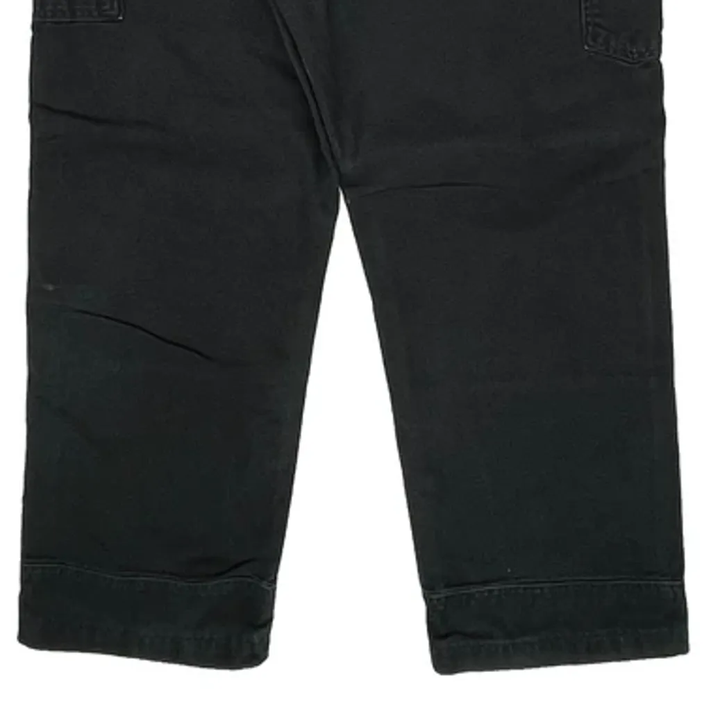 Relaxed Fit Carhartt Double Knee Dungarees - 38W 32L Black Cotton - Image 6
