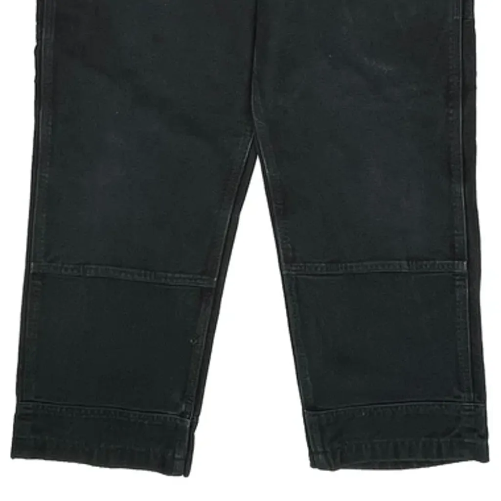 Relaxed Fit Carhartt Double Knee Dungarees - 38W 32L Black Cotton - Image 8