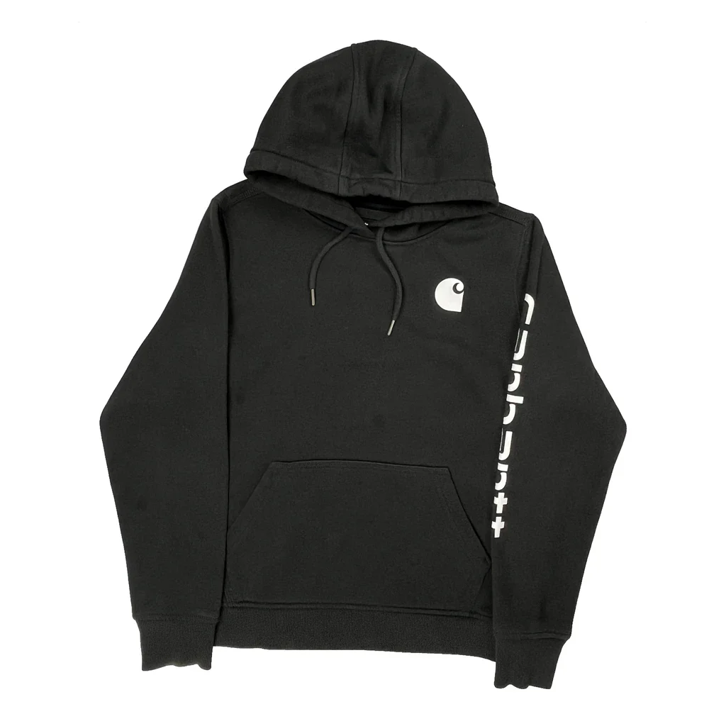 Relaxed Fit Carhartt Hoodie - Medium Black Cotton