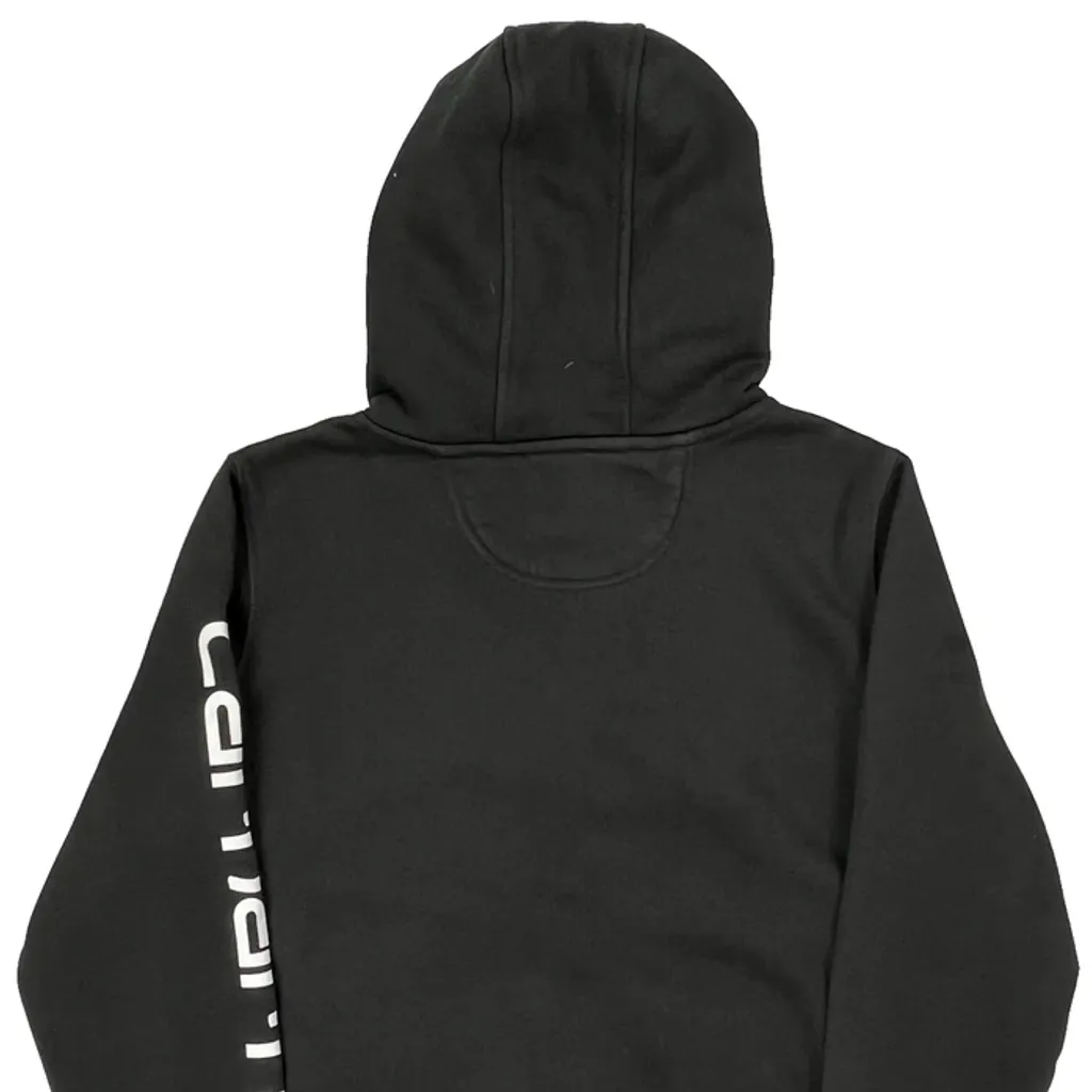 Relaxed Fit Carhartt Hoodie - Medium Black Cotton - Image 7