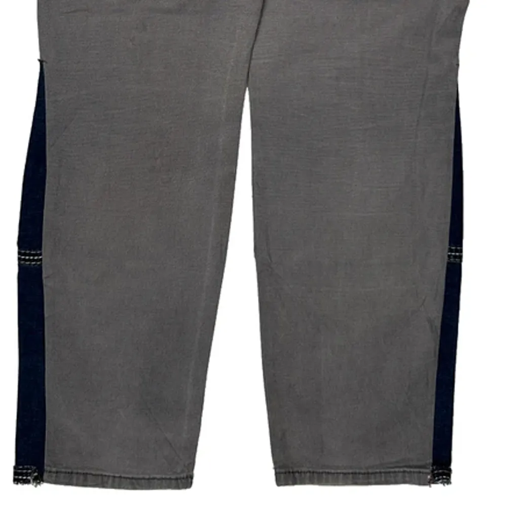 Repaired Carhartt Double Knee Carpenter Trousers - 33W UK 14 Grey Cotton - Image 8