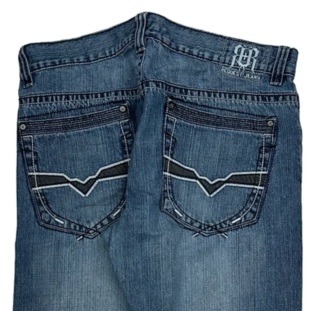 Request Jeans - 36W 30L Blue Cotton - Image 7