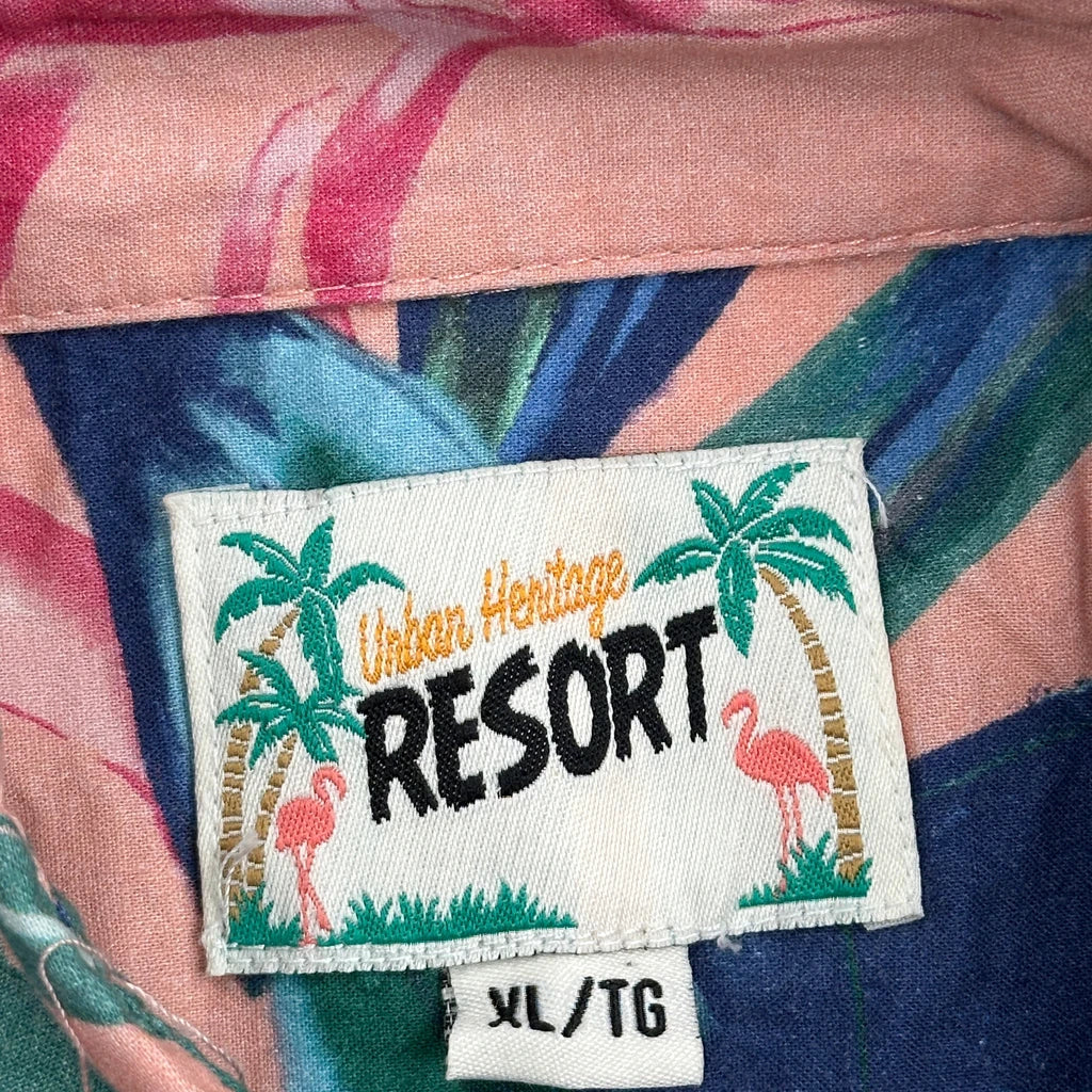 Resort Floral Hawaiian Shirt - XL Pink Cotton - Image 3