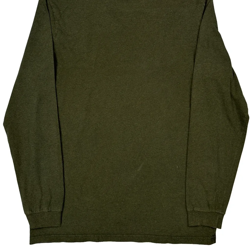 Responsibili-Tee Patagonia Graphic Long Sleeve T-Shirt - Medium Green Cotton - Image 6