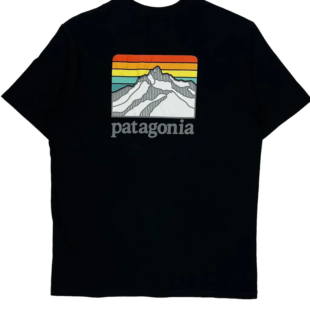 Responsibili-Tee Patagonia Graphic T-Shirt - Small Black Cotton - Image 6