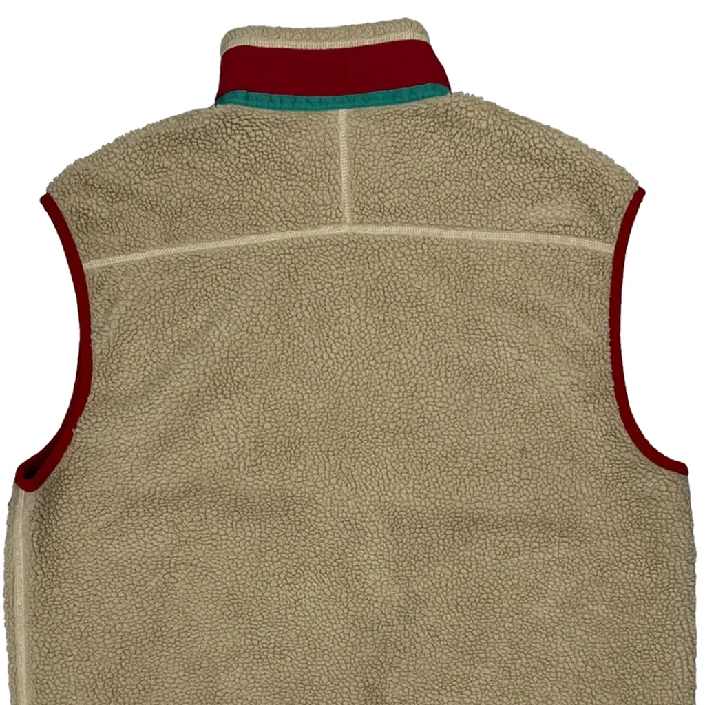 Retro-X Patagonia Fleece Vest - XL Beige Polyester - Image 6