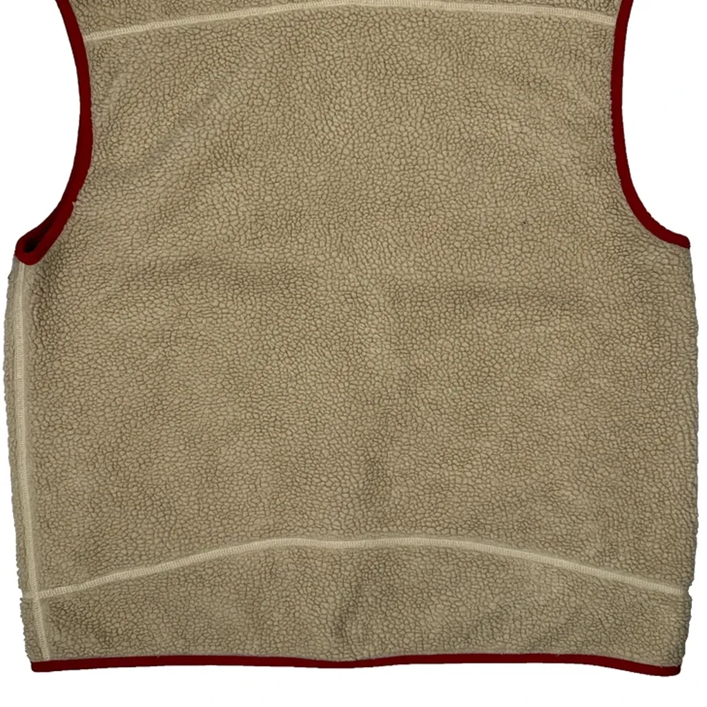 Retro-X Patagonia Fleece Vest - XL Beige Polyester - Image 7
