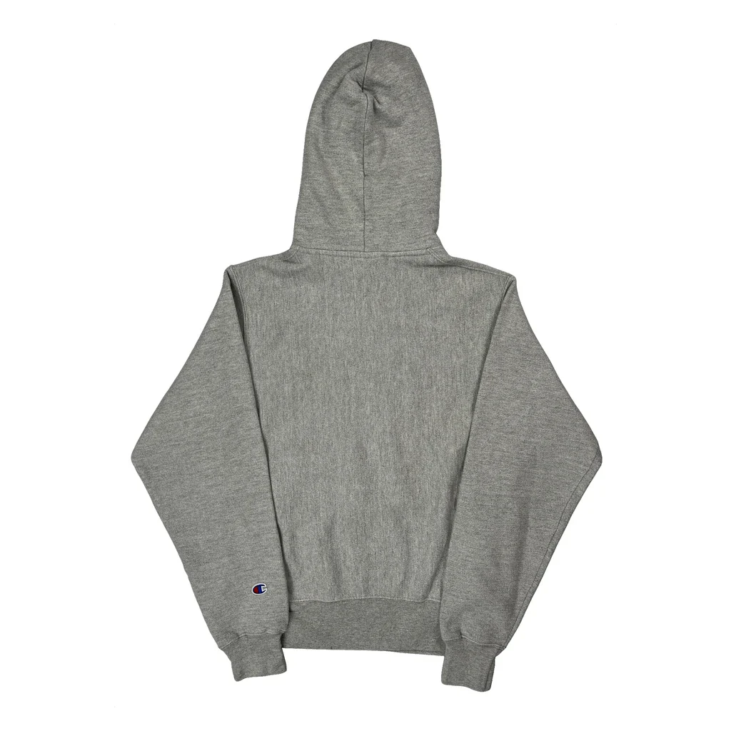 Reverse Weave Bulldogs Champion College Hoodie - Small Grey Cotton - Image 2