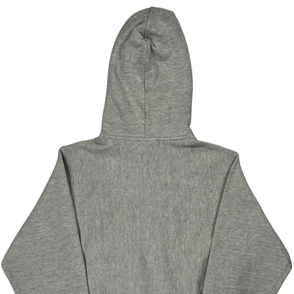 Reverse Weave Bulldogs Champion College Hoodie - Small Grey Cotton - Image 7