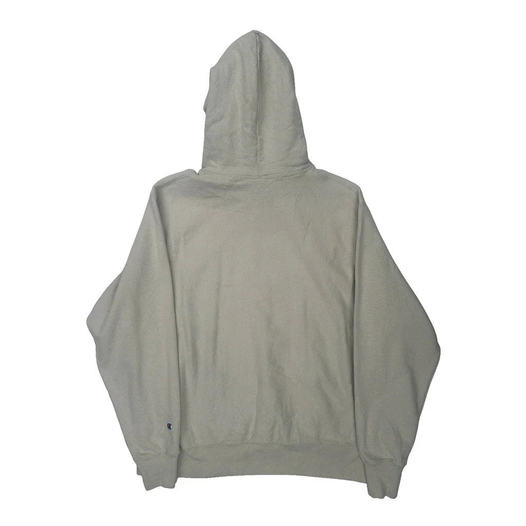 Reverse Weave Champion Hoodie - Large Beige Cotton - Image 2