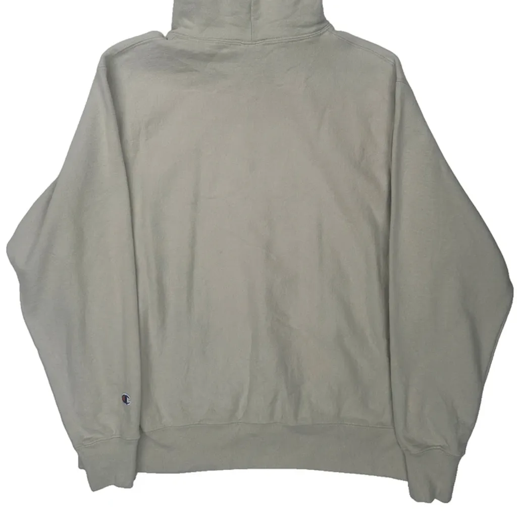 Reverse Weave Champion Hoodie - Large Beige Cotton - Image 6