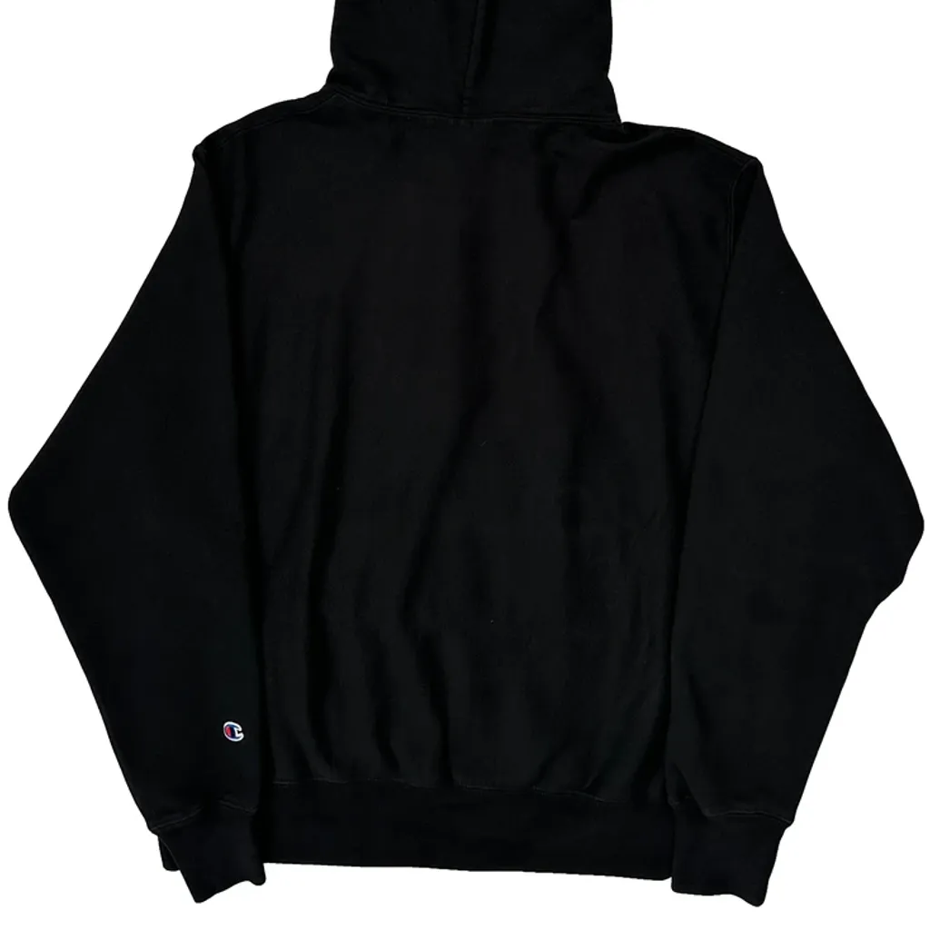 Reverse Weave Champion Hoodie - Large Black Cotton - Image 6