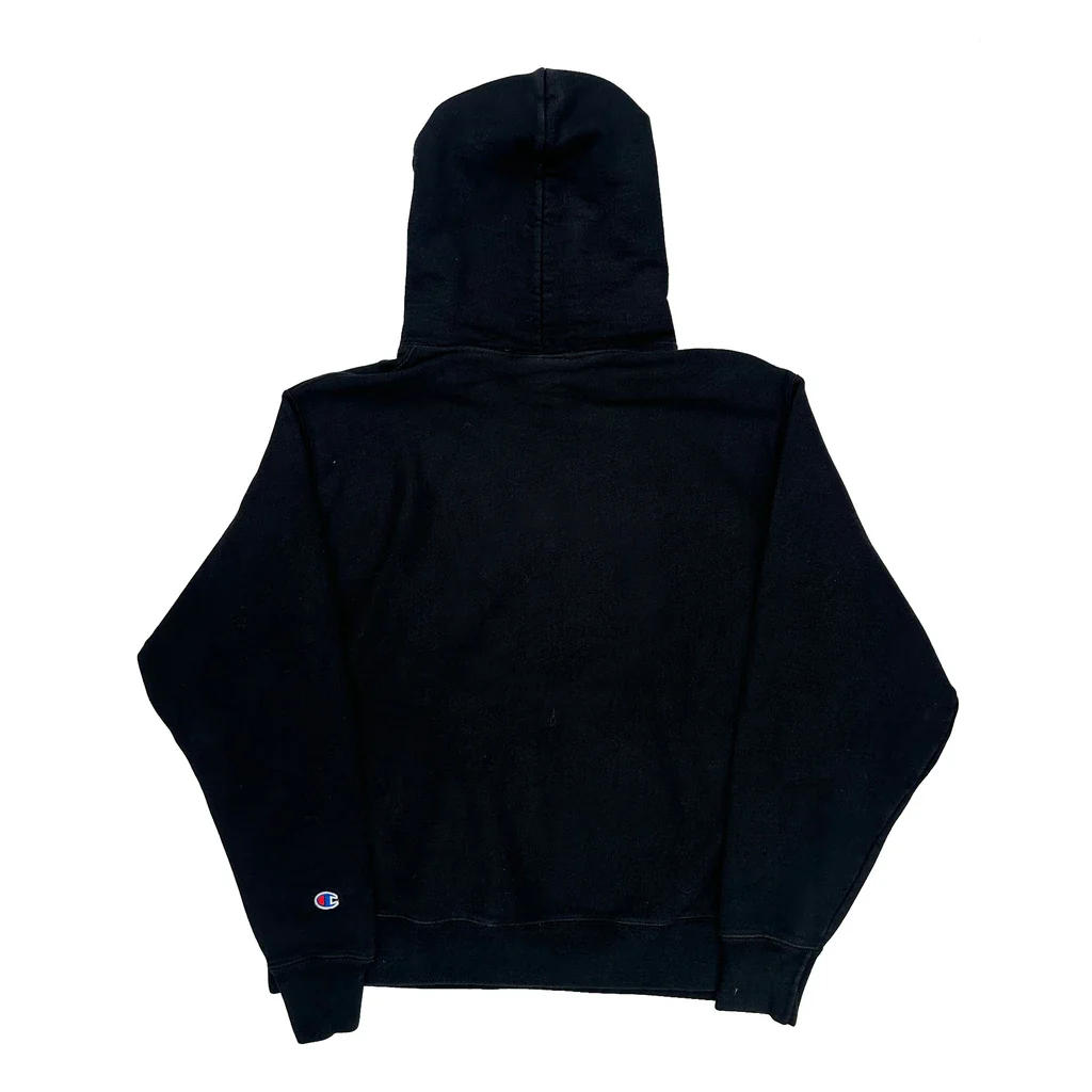 Reverse Weave Champion Hoodie - Large Black Cotton Blend - Image 2