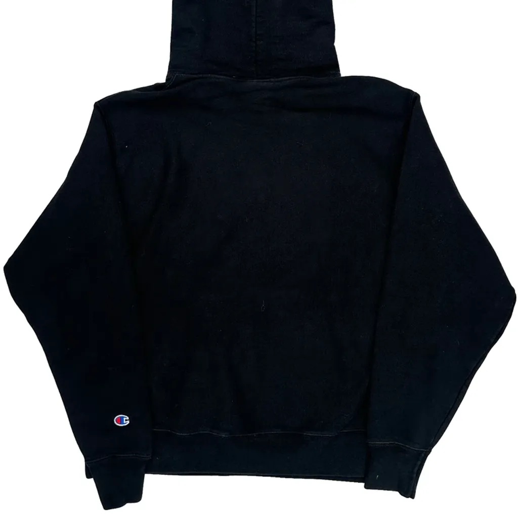 Reverse Weave Champion Hoodie - Large Black Cotton Blend - Image 7
